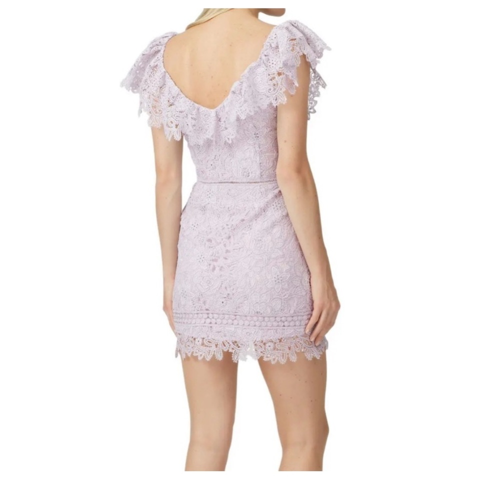 Saylor Lilac Lace Purple Dress Size Medium - Picture 5 of 13